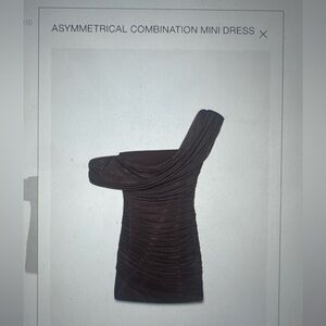 Asymmetrical Black Zara Mini Dress